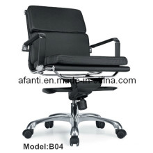 Moderne Büro Metall Freizeit Leder Aluminium Manager Stuhl (B04)